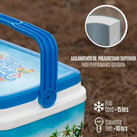 Portable Fridge Aktive Plastic 37 x 35 x 27 cm (2 Units)