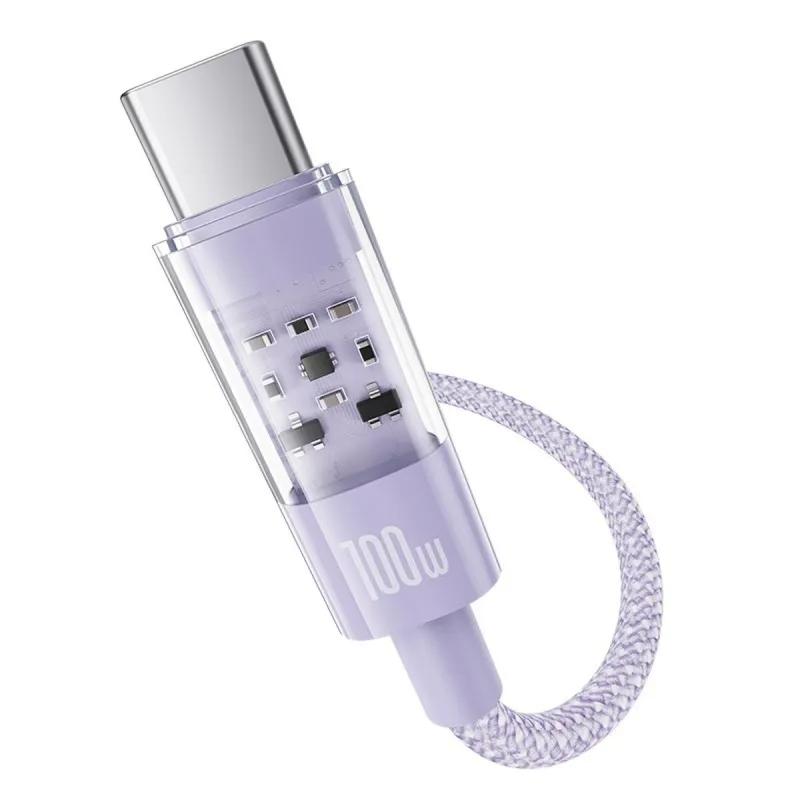 USB-C - USB-C kabelis Baseus P10373000511-00 Purpurinis 1 m