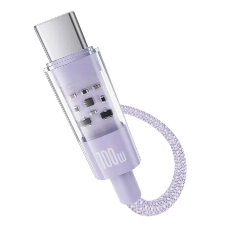 USB-C - USB-C kabelis Baseus P10373000511-00 Purpurinis 1 m