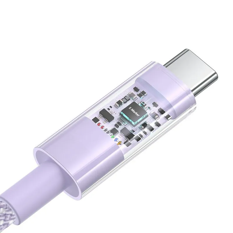 USB-C - USB-C kabelis Baseus P10373000511-00 Purpurinis 1 m
