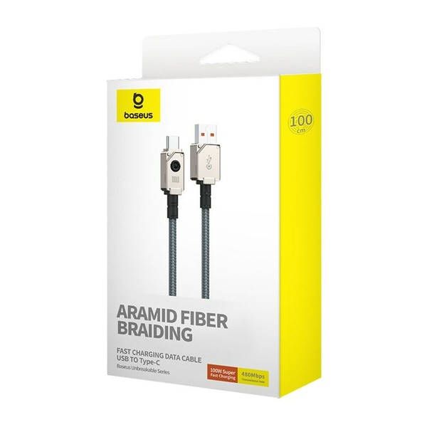 USB A - USB-C kabelis Baseus P10355801221-00 Juoda 1 m
