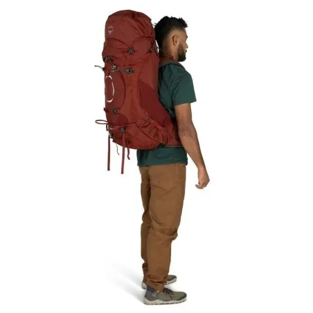 Hiking Backpack Osprey Aether 65 Red 65 L