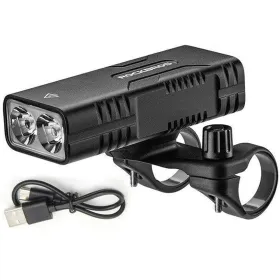 Светодиодный светильник для головы Rockbros Luz de bicicleta con función de powerbank