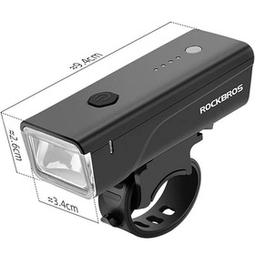 Šviestuvas galvai su šviesos diodais Rockbros Luz para bicicleta