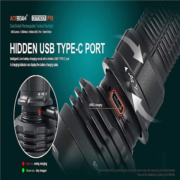 Lamppu Acebeam P18 5000 Lm