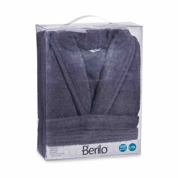 Dressing Gown Berilo Grey L/XL (6 Units)