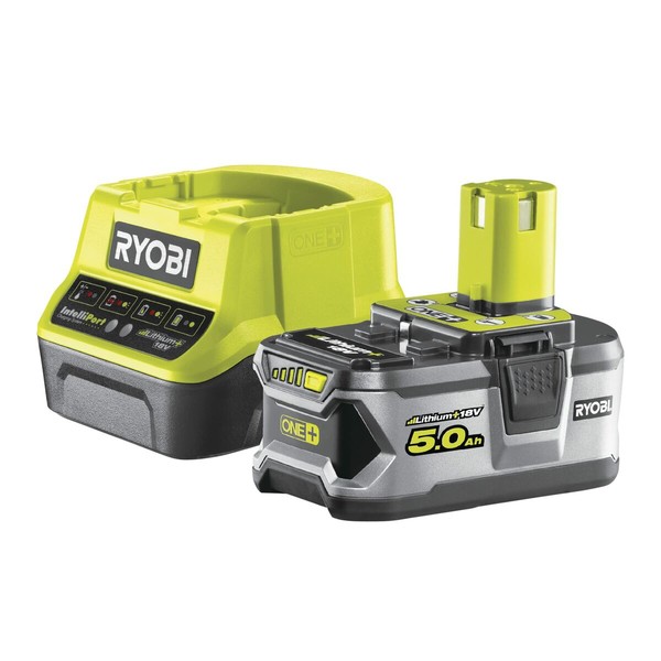 Комплект зарядного устройства и аккумуляторов. Ryobi 5133003366 5 Ah 18 V