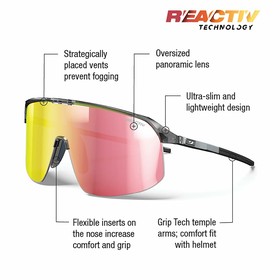 Aurinkolasit Julbo DENSITY Harmaa Pinkki