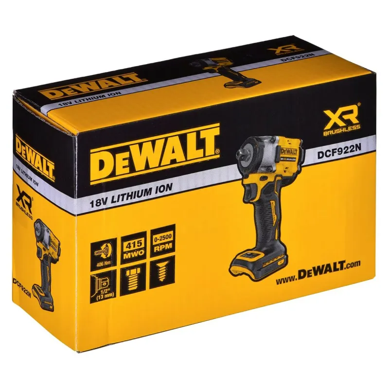 Пневматический ударный гайковерт Dewalt DCF922N 18 V 406 Nm 610 Nm