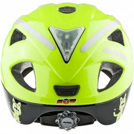 Детский велошлем Alpina XIMO FLASH Жёлтый Чёрный 49-54 cm