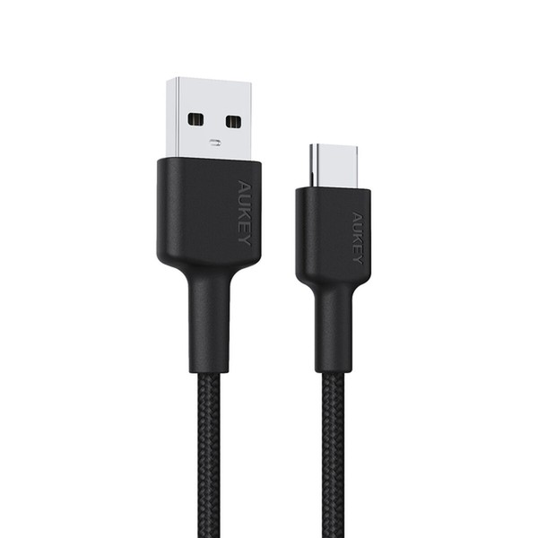USB uz Lightning Kabelis Aukey CB-CD30 Melns 90 cm