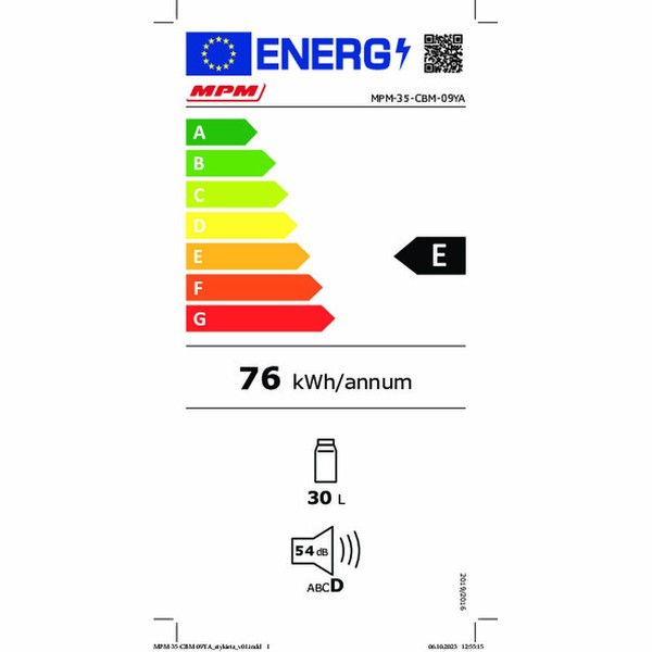 Pārnēsājamais Elektriskais Ledusskapis Mpm MPM-35-CBM-09YA Pelēks 30 L