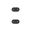 USB-C Cable NANOCABLE 10.01.4301-L150 Black 1,5 m 4K Ultra HD (1 Unit)