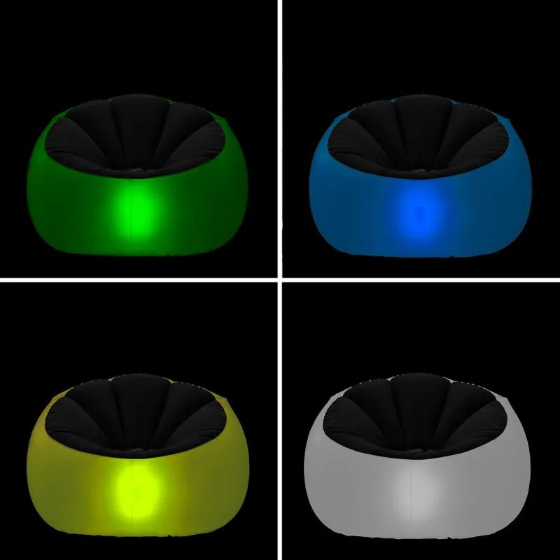 Pripučiama sofa su įvairiaspalviu šviesos diodu ir nuotolinio valdymo pulteliu Chight InnovaGoods