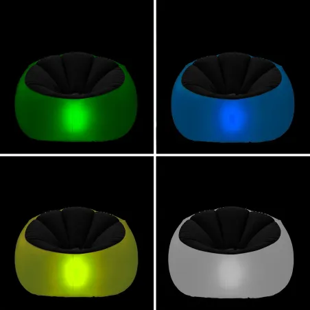 Pripučiama sofa su įvairiaspalviu šviesos diodu ir nuotolinio valdymo pulteliu Chight InnovaGoods