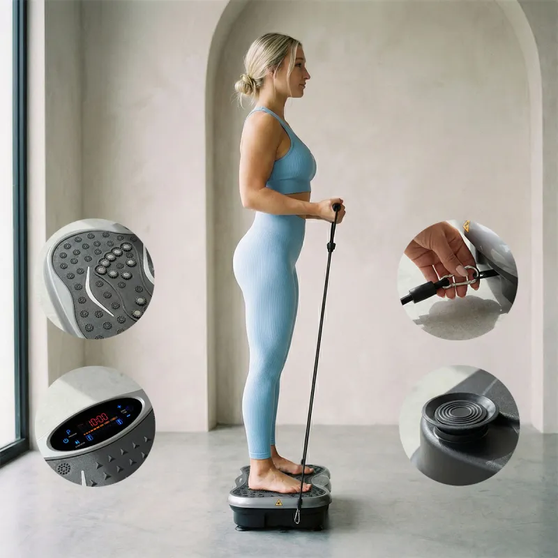 Vibration Platform with Speaker, Resistance Bands and Remote Control Vivflow InnovaGoods
