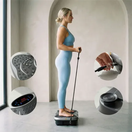 Vibration Platform with Speaker, Resistance Bands and Remote Control Vivflow InnovaGoods