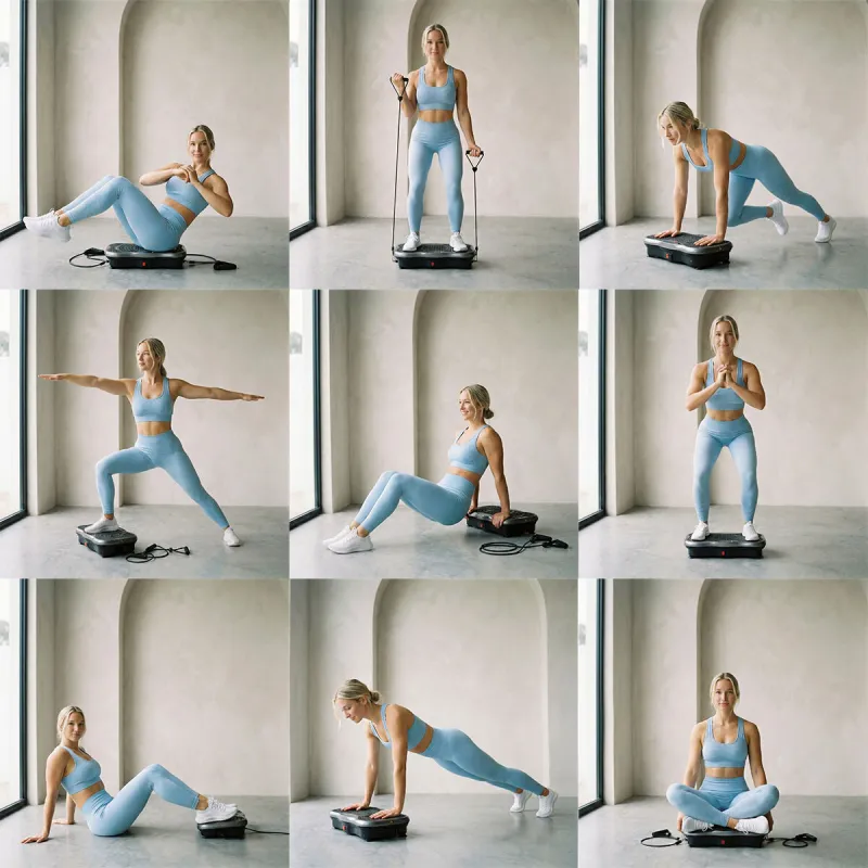 Vibration Platform with Speaker, Resistance Bands and Remote Control Vivflow InnovaGoods