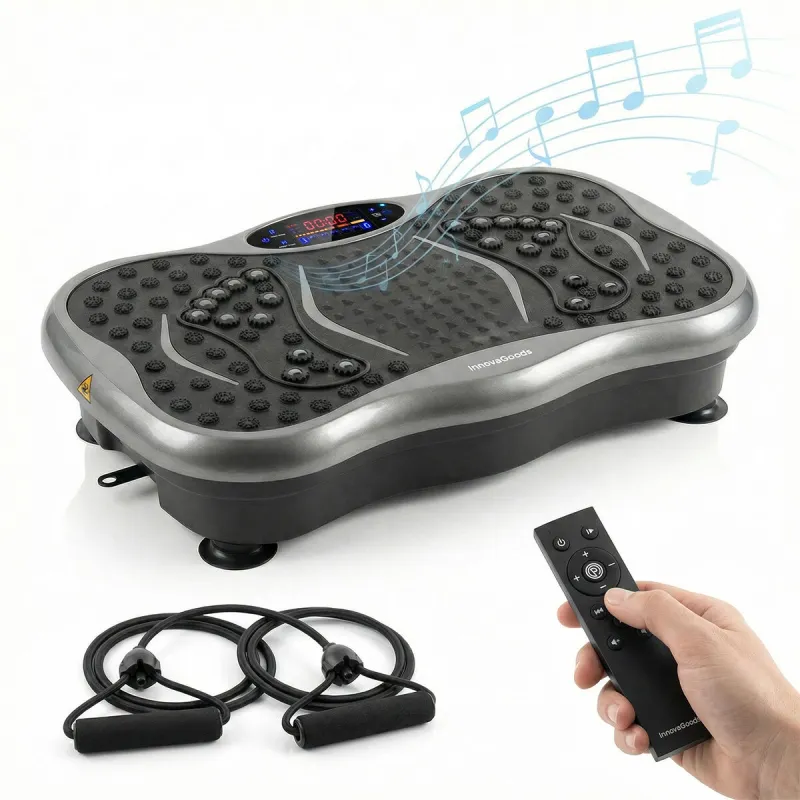 Vibration Platform with Speaker, Resistance Bands and Remote Control Vivflow InnovaGoods