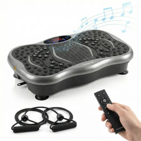 Vibration Platform with Speaker, Resistance Bands and Remote Control Vivflow InnovaGoods