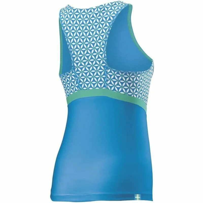 Women's Sleeveless T-shirt Wilson Glamour Green Tennis Reversible (Refurbished C)
