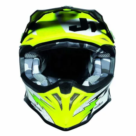Full Face Helmet Just1 J-18 F HEXA Black White
