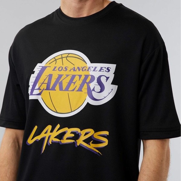 Lühikeste Varukatega Spordisärk MESH TEE LOSLAK BLKTRP New Era 60284737 Must