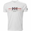 Sportiniai marškinėliai su trumpomis rankovėmis RWB GRAPHIC Helly Hansen 53763 001 Balta