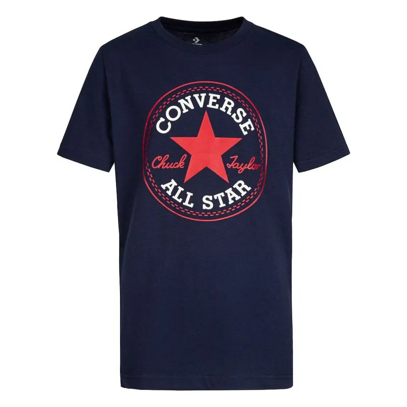 Laste Lühikeste varrukatega T-särk Converse CNVB CHUCK PATCH TEE 966500 BA0 Meresinine