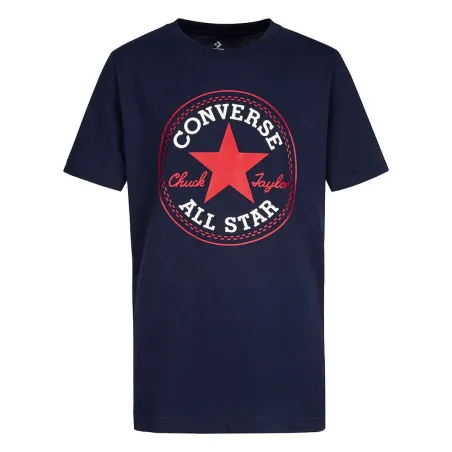 Krekls ar Īsām Piedurknēm Bērniem Converse CNVB CHUCK PATCH TEE 966500 BA0 Tumši Zils