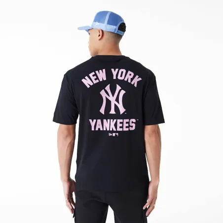 Lühikeste Varukatega Spordisärk New Era  WORDMARK OS TEE NEYYAN 60435524  Must