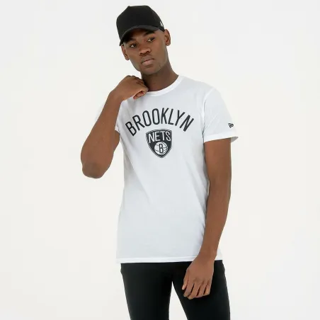 Short-sleeve Sports T-shirt New Era NOS NBA BRONET 60416753 White