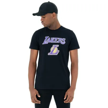 Īsroku Sporta T-krekls New Era NOS NBA LOSLAK 60416756 Melns