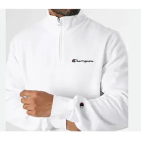 Men’s Sweatshirt without Hood Champion HALF ZIP SWEATSHIRT 220263 WHT White