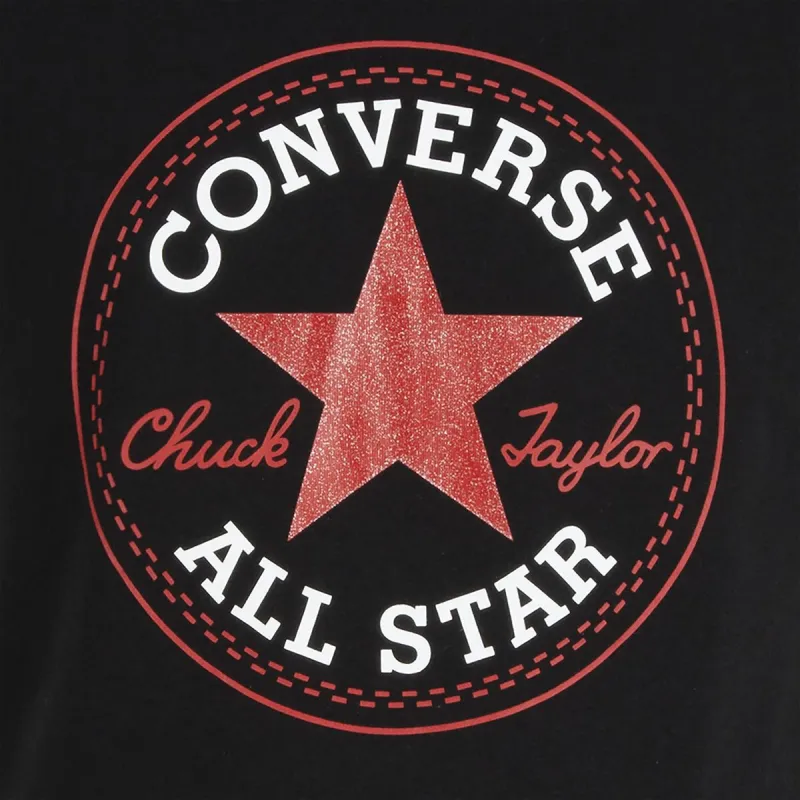 Laste Lühikeste varrukatega T-särk Converse CHUCK PATCH TEE 468992 A3J Must