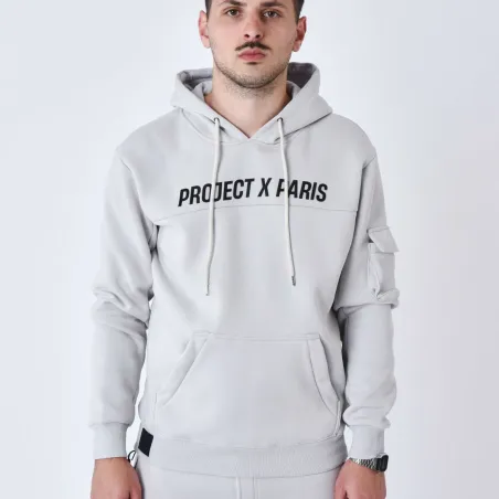Miesten huppari Project X Paris PROJECT SWEAD&HOODIE 2522058 LS Harmaa