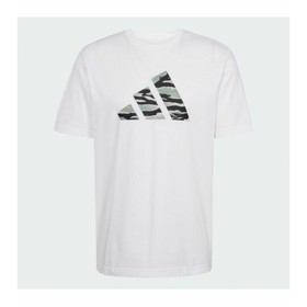 Men’s Short Sleeve T-Shirt Adidas M C CAMO LOGO T JI6770 White
