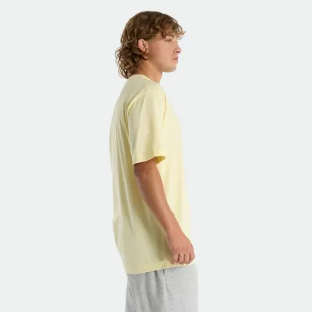 Vīriešu Krekls ar Īsām Piedurknēm New Balance NAT LOGO SS MT51920 PCR Dzeltens