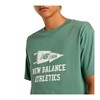 Men’s Short Sleeve T-Shirt New Balance Varsity Pennant MT51924 DKJ Green