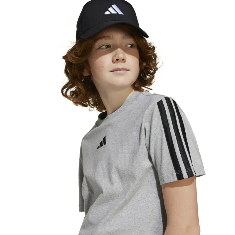 Child's Short Sleeve T-Shirt Adidas J 3S TEE 160 JD6486 Grey