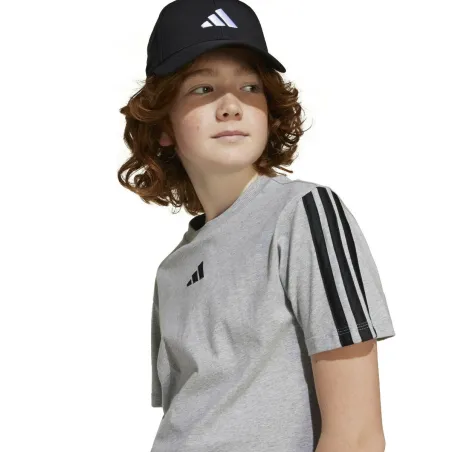 Child's Short Sleeve T-Shirt Adidas J 3S TEE 160 JD6486 Grey