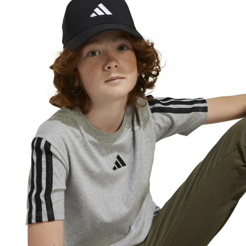 Child's Short Sleeve T-Shirt Adidas J 3S TEE 160 JD6486 Grey