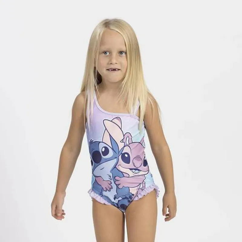 Swimsuit for Girls Stitch Lilac