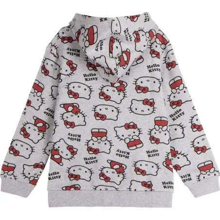 Tyttöjen hupullinen pusero Hello Kitty Harmaa