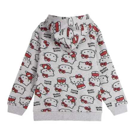 Tyttöjen hupullinen pusero Hello Kitty Harmaa