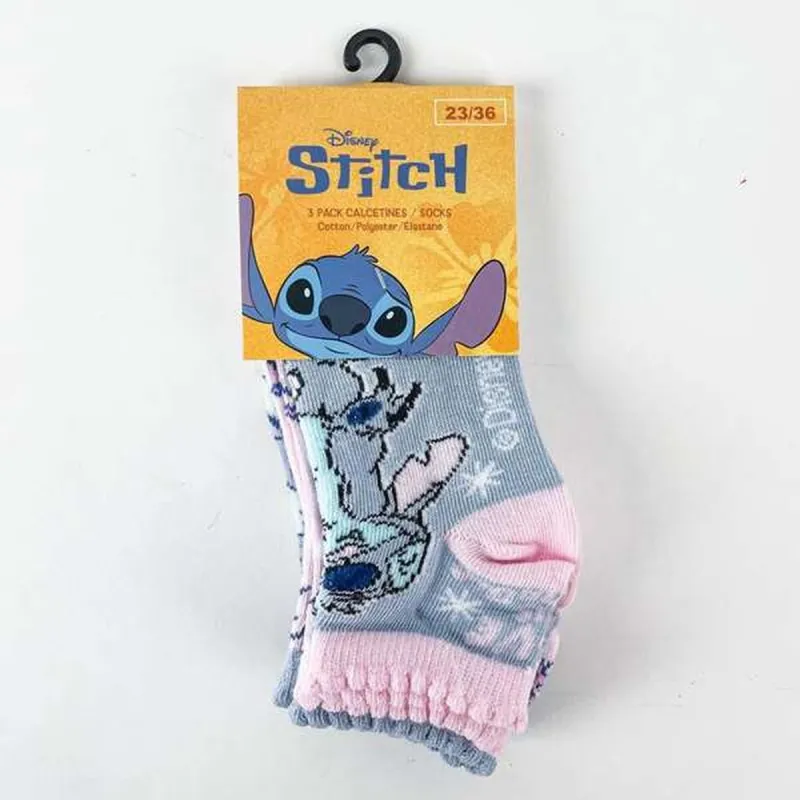 Носки Stitch Разноцветный 3 пар