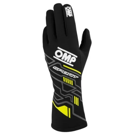 Karting Gloves OMP MY2025 Keltainen Musta FIA 8856-2018