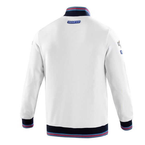 Men’s Sweatshirt without Hood Sparco MARTINI-R White