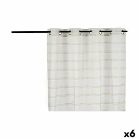 Curtain Gift Decor Beige 140 x 0,1 x 260 cm Stripes (6 Units)