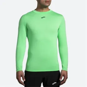 Футболка с длинным рукавом мужская Brooks High Point Зеленый